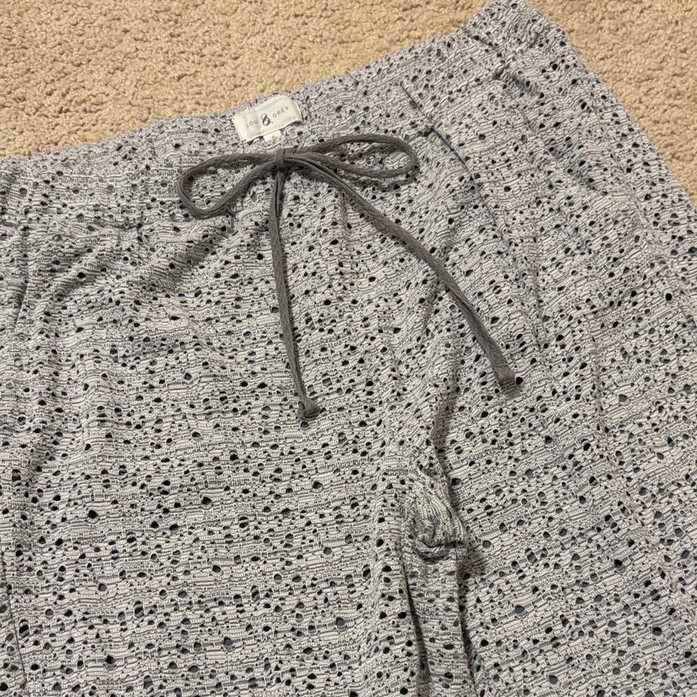 Lou & Grey Eyelet Jogger Pants - Picture 3 of 5